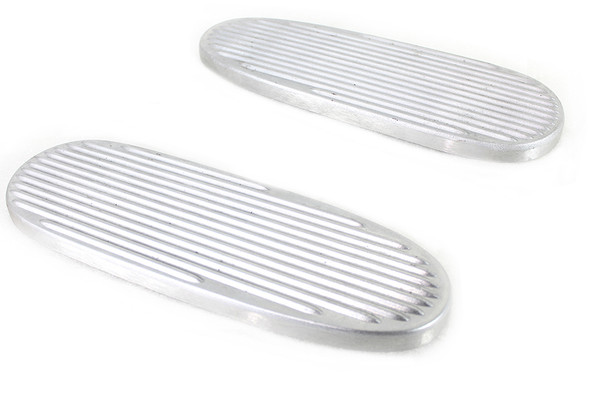 V-Twin - 27-1773 - Ribbed Polished Footboard Set