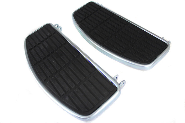 V-Twin - 27-1823 - 'D' Driver Footboard Set Zinc - Fits 1940-1984 Harley-Davidson FL, 1940-1946 U, 1940-1952 W, 1941-1972 G