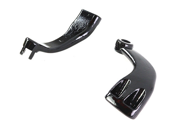 V-Twin - 27-1869 - Driver Footpeg Mount Set Black - Fits 2004-2020 Harley-Davidson XL