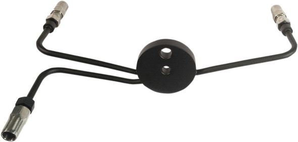 Magnum - BYO Universal Brake Lines - Black Brake Tee - fits Harley Models