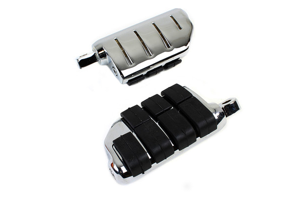 V-Twin - 27-2107 - Chrome Double Wide Lions Paw Footpeg Set