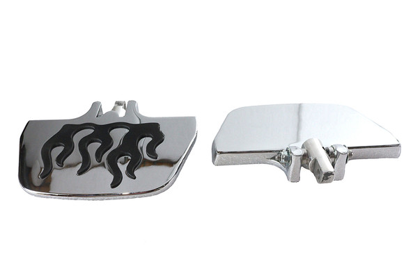 V-Twin - 27-2412 - Factory Sample Passenger Mini Footboard Set with Flame