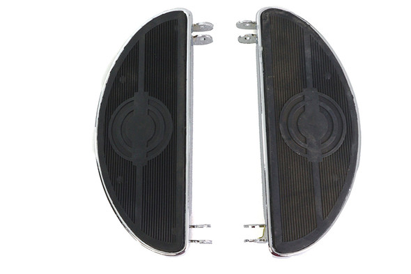 V-Twin - 27-2909 - Driver 'D' Shape Footboard Set - Fits 1941-1985 Harley-Davidson FL