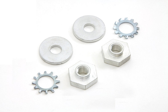 V-Twin - 2758-6 - Cadmium Spotlamp Fork Bracket Bolt and Nut Kit