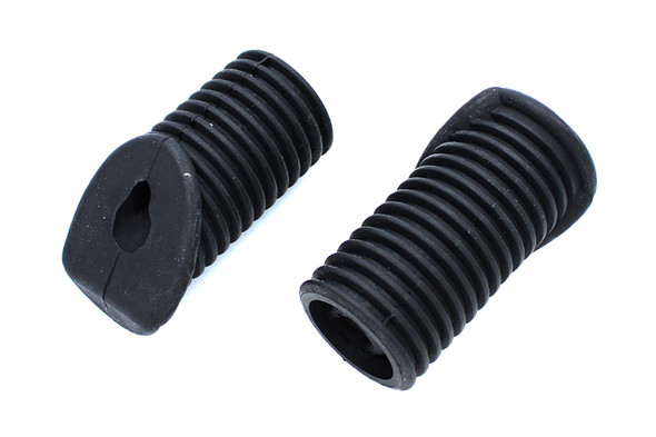 V-Twin - 28-0199 - Footpeg Rubber Set Black