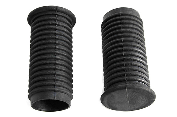 V-Twin - 28-0201 - Driver Footpeg Rubber Black Set - Fits 1952-1956 Harley-Davidson K, 1971-1984 FX, 1957-1984 XL