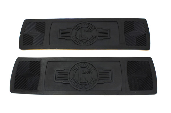 V-Twin - 28-0237 - World's Fair Rectangular Footboard Rubber Set - Fits 1936-1939 Harley-Davidson U, 1941-1985 FL, 1914-1929 J, 1936-1952 EL, 1930-1936 VL, 1936-1952 W