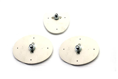 V-Twin - 28-0302 - Clutch and Brake Pad Set White - Fits 1936-1940 Harley-Davidson EL, 1929-1952 WL, 1941-1966 FL, 1938-1948 UL