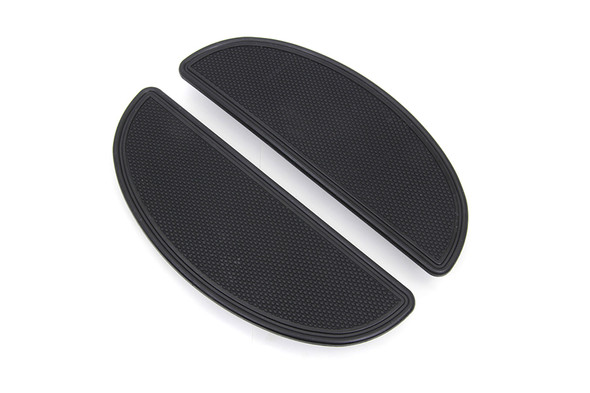 V-Twin - 28-0381 - Driver Upper Footboard Plate Set Black