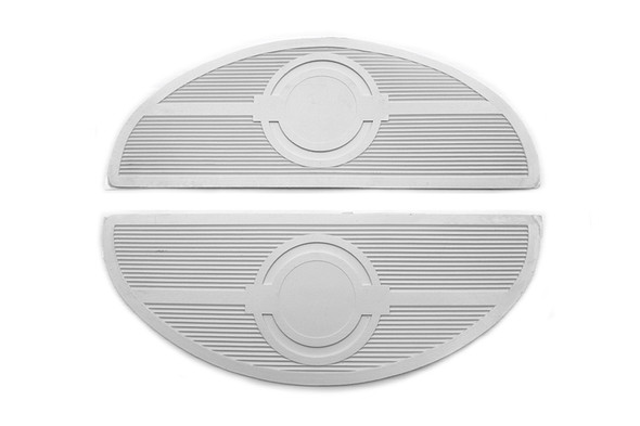 V-Twin - 28-0405 - Footboard White Mat Set