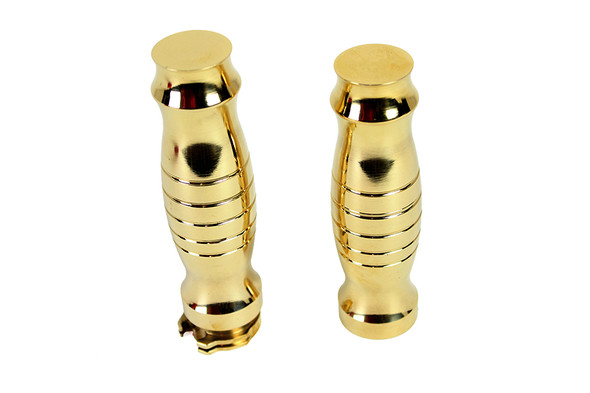 V-Twin - 28-0460 - Profile Barrel Grip Set Brass