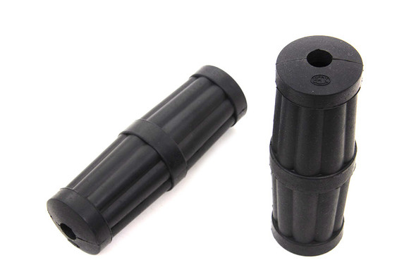 V-Twin - 28-0479 - Black Hillclimber Grip Set - Fits 1976-1996 Harley-Davidson FL, XL, FX