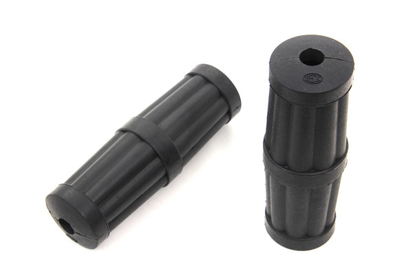 V-Twin - 28-0481 - Black Hillclimber Grip Set - Fits 1935-1951 Indian, 1909-1924 Harley-Davidson J, 1930-1935 VL