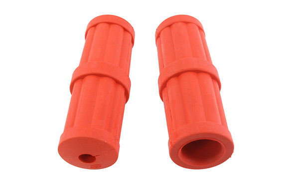V-Twin - 28-0515 - Hillclimber Grip Set Orange - Fits 1976-1996 Harley-Davidson FL, XL, FX