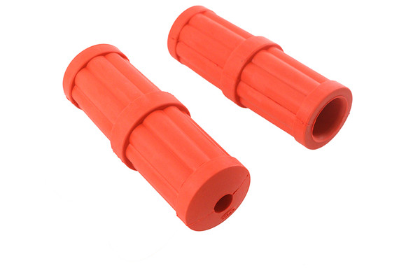 V-Twin - 28-0515 - Hillclimber Grip Set Orange - Fits 1976-1996 Harley-Davidson FL, XL, FX