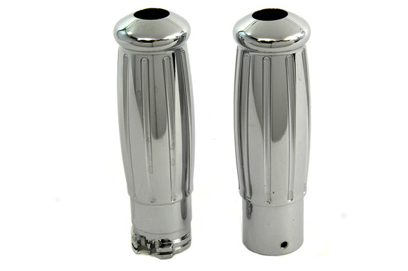 V-Twin - 28-0596 - Billet Vintage Grip Set