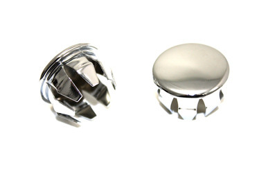 V-Twin - 28-0618 - Replacement Chrome Hole Plugs - Fits 1960-1980 Harley-Davidson FL, 1974-1980 FX, XL