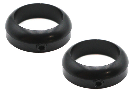 V-Twin - 28-0677 - 1 inch Handlebar Collar Set Black