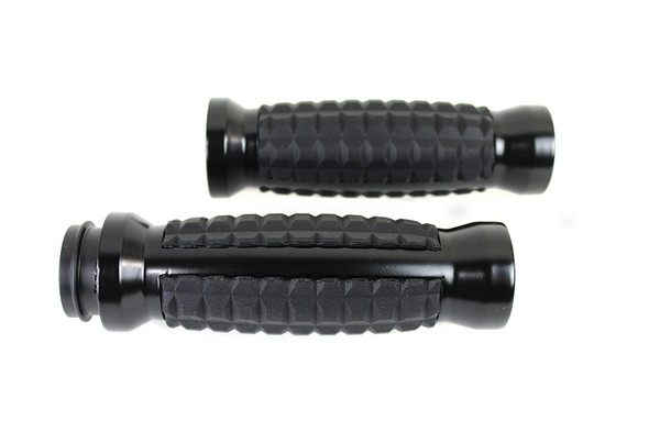 V-Twin - 28-0896 - Alligator Style Grip Set Black