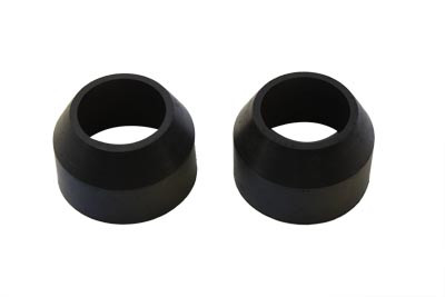 V-Twin - 28-0901 - 41mm Rubber Fork Boots Black - Fits 1949-1976 Harley-Davidson FL