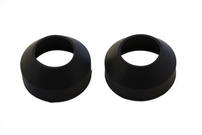 V-Twin - 28-0903 - Rubber Fork Boots Black - Fits 1975-1984 Harley-Davidson FX, 1982-1987 FXR, 1975-1984 FXE, 1975-1987 XL, 1975-1984 FXS