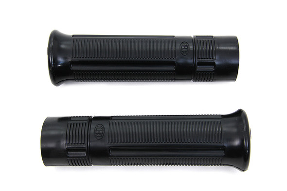 V-Twin - 28-0931 - Black Beck Plastic Grip Set