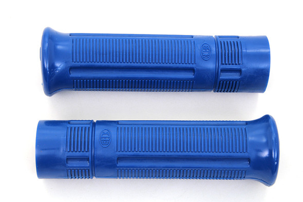 V-Twin - 28-0958 - Blue Beck Plastic Grip Set - Fits 1915-1935 Harley-Davidson J, 1936-1948 W, EL, 1941-1948 FL