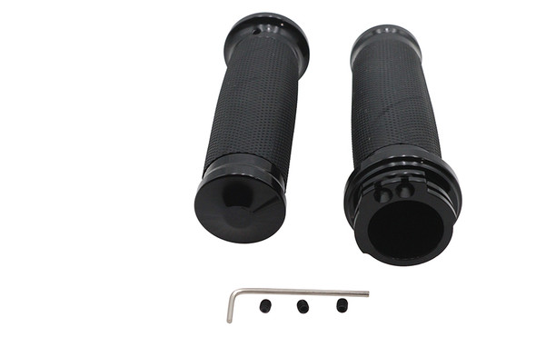 V-Twin - 28-1783 - Caliber Handlebar Grip Set Black