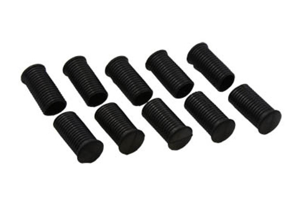 V-Twin - 28-1954 - Replica Driver Footpeg Rubber Black