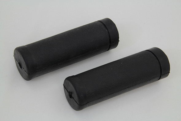 V-Twin - 28-2021 - Black Smooth Style Grip Set