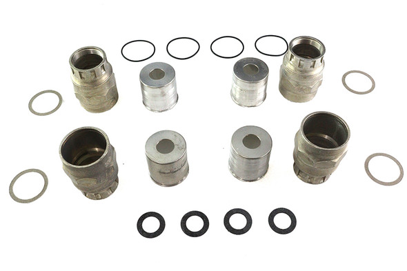 V-Twin - 2885-24 - VL Valve Spring Cover Set Cadmium Plated