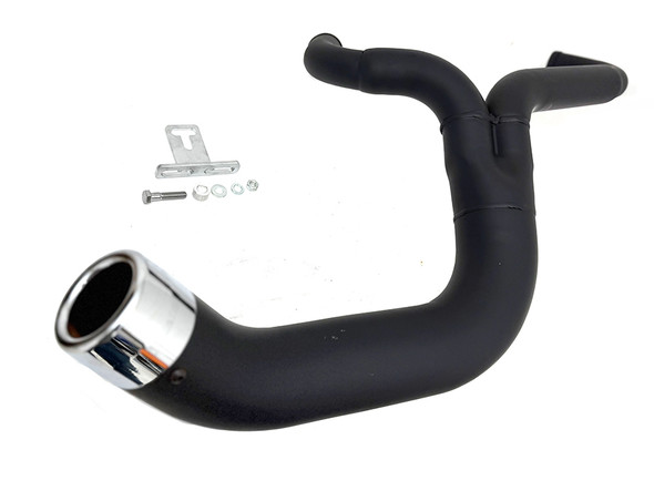 V-Twin - 29-0031 - FLT 2:1 Lake Style Exhaust System Black - Fits 1995-2006 Harley-Davidson FLT