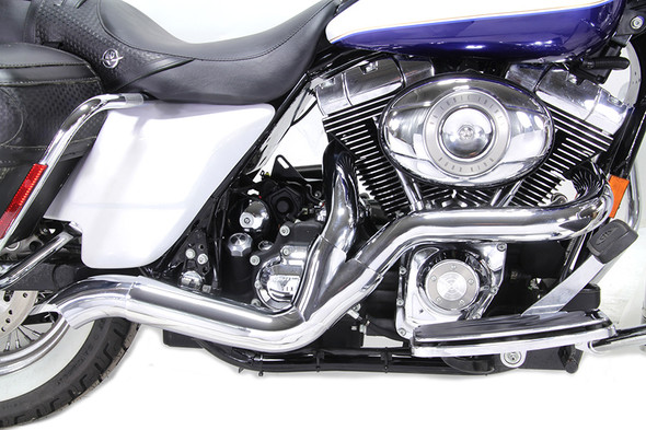 V-Twin - 29-0045 - Chrome 2:1 Exhaust Header Set - Fits 2007-2016 Harley-Davidson FLT