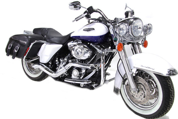 V-Twin - 29-0045 - Chrome 2:1 Exhaust Header Set - Fits 2007-2016 Harley-Davidson FLT