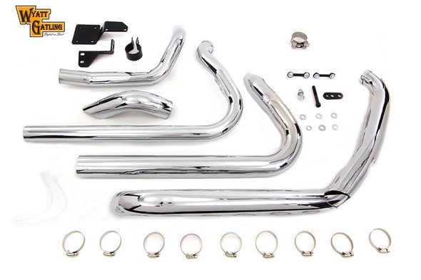 V-Twin - 29-0077 - Wyatt Gatling Dresser True Dual Exhaust Set - Fits 2010-2016 Harley-Davidson FLT