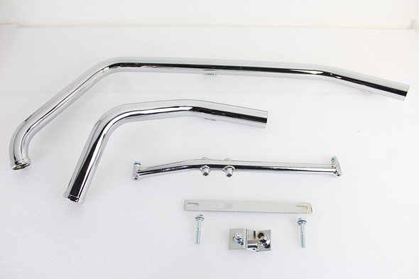 V-Twin - 29-0089 - Exhaust Header Set Chrome