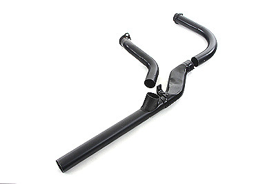 V-Twin - 29-0153 - 2 into 1 Black Exhaust Header Set - Fits 1966-1969 Harley-Davidson FL
