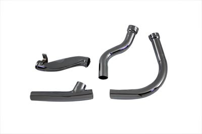 V-Twin - 29-0173 - 2 into 1 Exhaust Pipe Chrome Header Set - Fits 1948-1957 Harley-Davidson FL