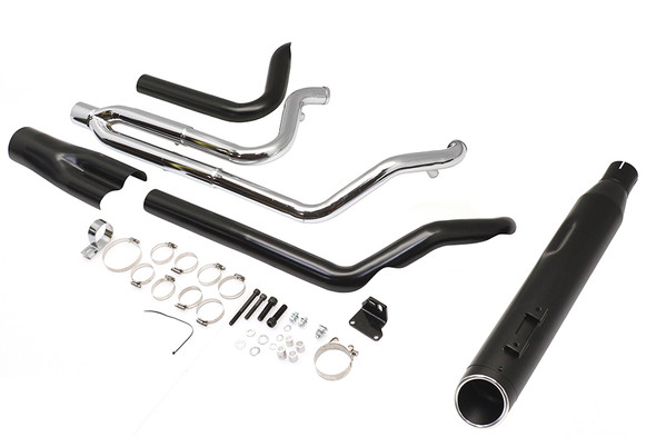 V-Twin - 29-0377 - M8 Wyatt Gatling Dominator 2:1 Exhaust Header System Black (2)