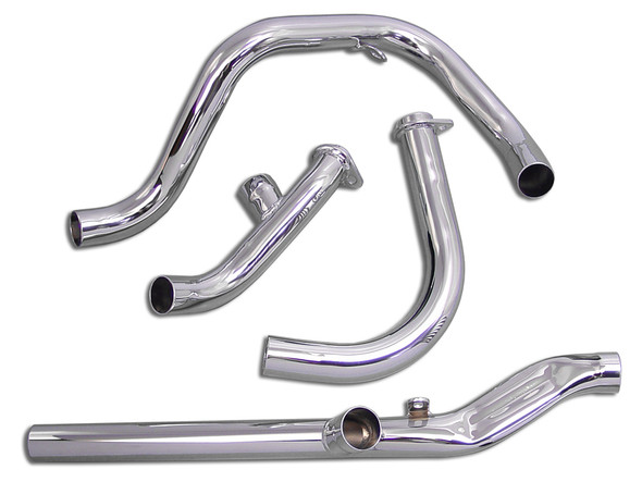 V-Twin - 29-1102 - Dual Crossover Chrome Exhaust System