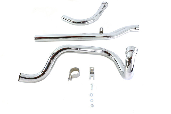 V-Twin - 29-1106 - Dual Crossover Chrome Exhaust System