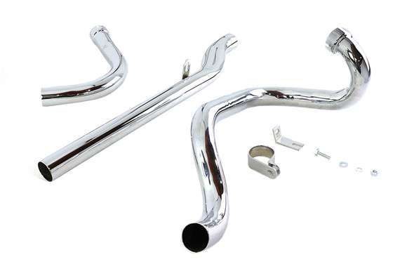 V-Twin - 29-1106 - Dual Crossover Chrome Exhaust System