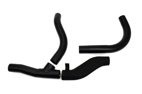 V-Twin - 29-1115 - Replica 2 into 1 Exhaust Pipe Header Set Black - Fits 1936-1940 Harley-Davidson EL, 1941-1947 FL