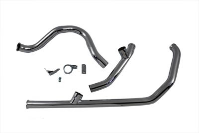 V-Twin - 29-1163 - Dual Crossover Exhaust System Chrome