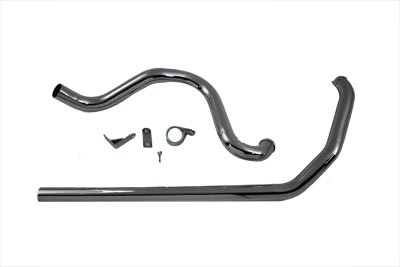 V-Twin - 29-1167 - True Dual Exhaust Pipe System Chrome