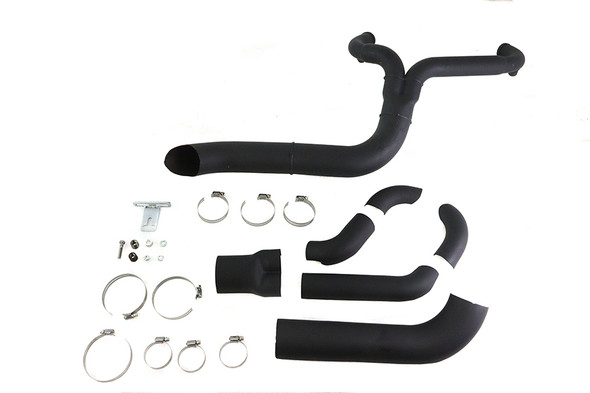 V-Twin - 29-2030 - Speedster 1-3/4 inch 2 into 1 Exhaust Header Set Black