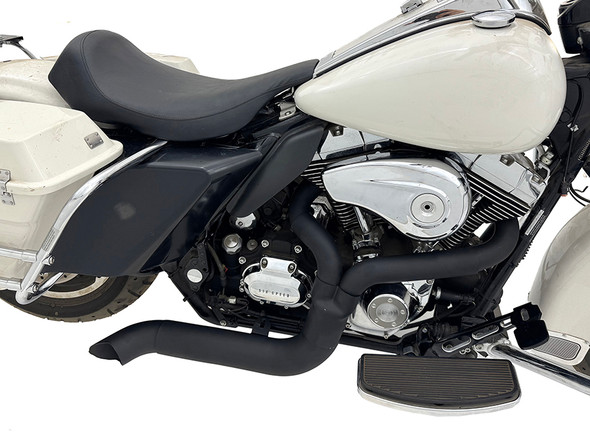 V-Twin - 29-2030 - Speedster 1-3/4 inch 2 into 1 Exhaust Header Set Black