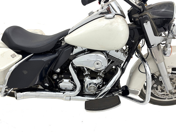 V-Twin - 29-2102 - Cyclone 1-3/4 inch 2 into 1 Exhaust Header Set Chrome