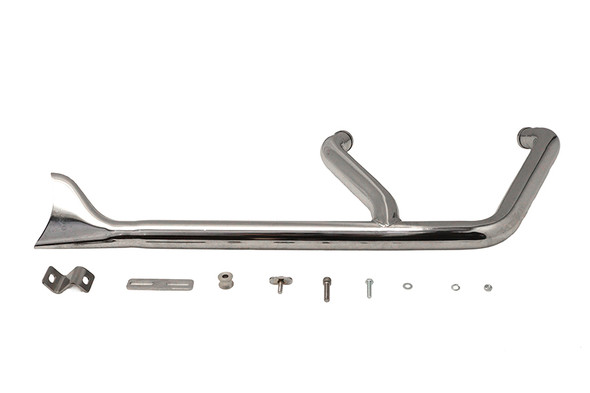 V-Twin - 29-8146 - 1-3/4 inch 2 into 1 Exhaust Header Set Chrome