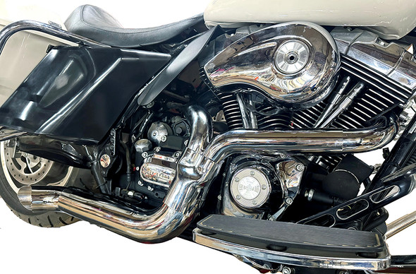 V-Twin - 29-8155 - Speedster 1-3/4 inch 2 into 1 Exhaust Header Set Chrome